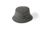 Failsworth Harris Tweed Scotland Grouse Bucket Hat Blue and Grey Tones with Multicolour Fleck | Harris Tweed Scotland