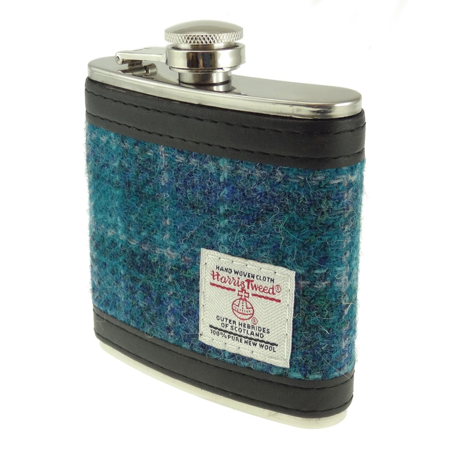 Harris Tweed Hip Flask 6oz - COL107