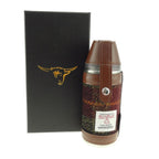 8oz Hunting Flask with 4 Cups with Harris Tweed Brown, Green & Burgundy Fabric - COL59 | Harris Tweed Scotland