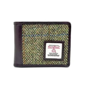 Maccessori BiFold Wallet with Harris Tweed - Country Green