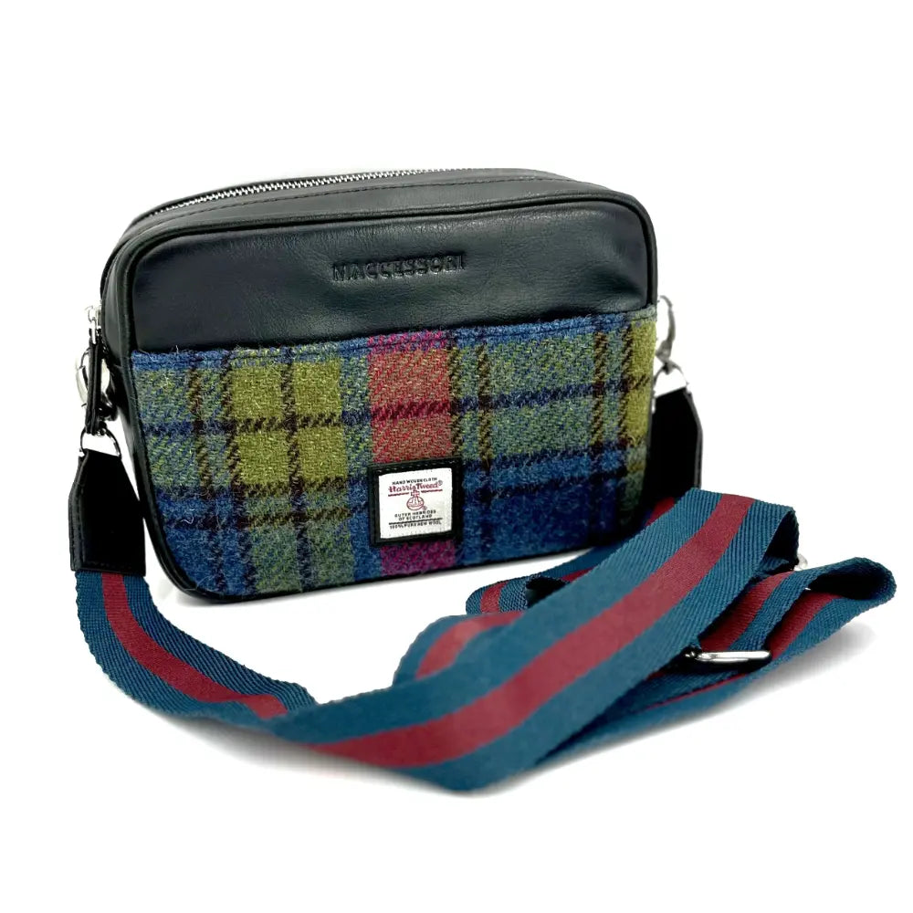Harris Tweed Maccessori Camera Bag - Blue Pink