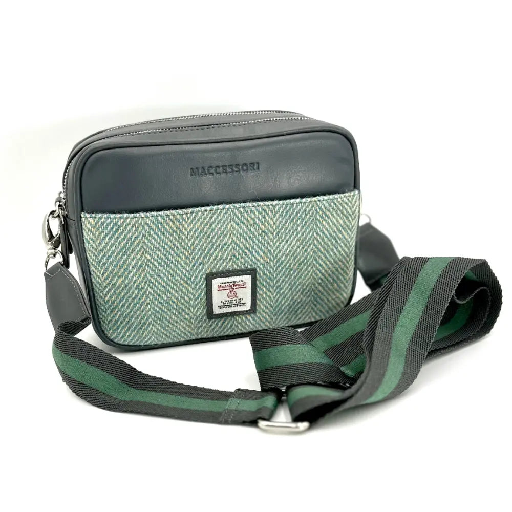 Harris Tweed Maccessori Camera Bag - Turqoise