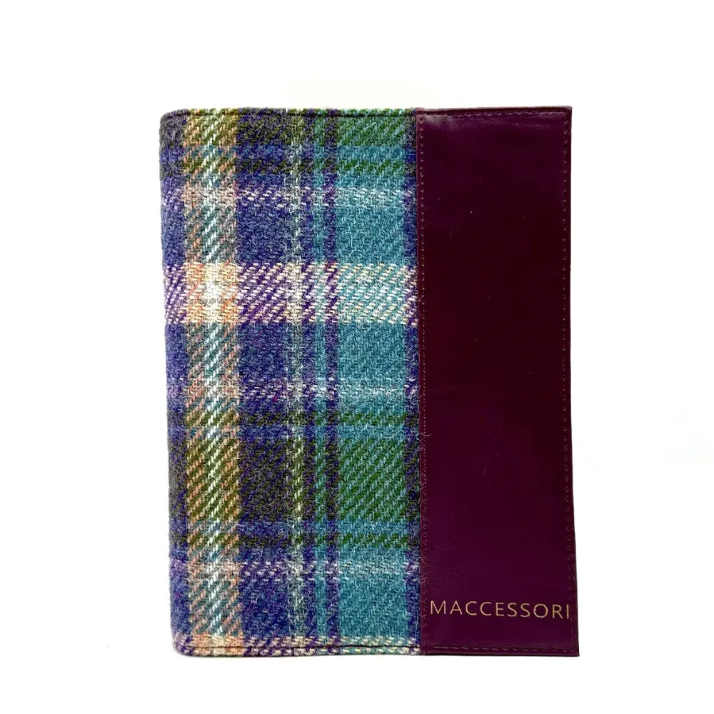 Maccessori Harris Tweed A5 Notebook - Purple Plaid