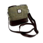Maccessori Square Shoulder Bag with Harris Tweed - Country Green | Harris Tweed Scotland
