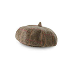 Islander Lambswool Ladies Bunnet (Flat Cap) (Beige Dogtooth)