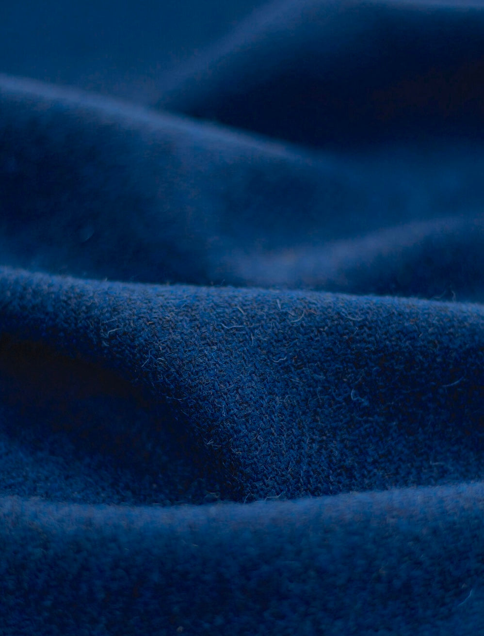 Harris Tweed Rich Blue Cloth Fabric