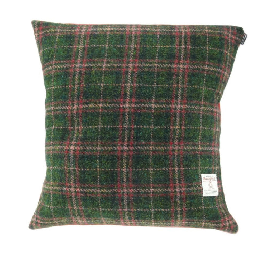 Harris Tweed Square Cushion with Velvet Back 45cm x 45cm - COL107