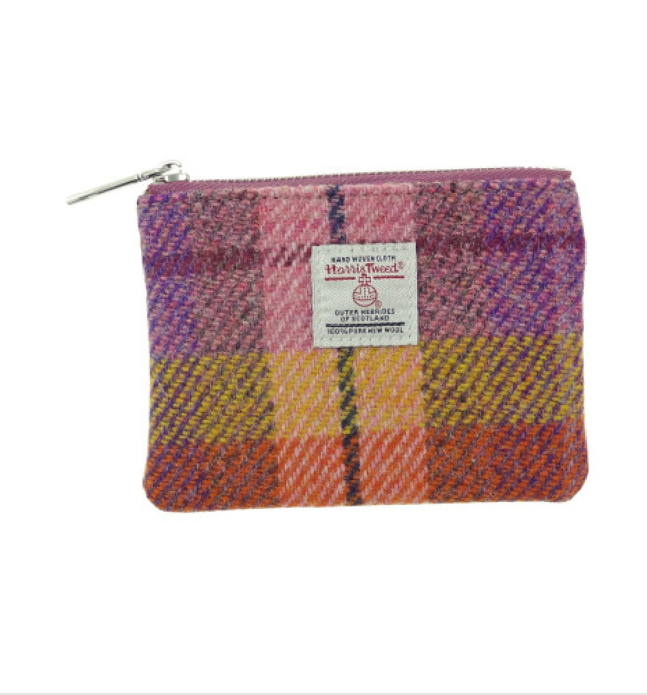 Harris Tweed 'Eriskay' Small Zip Pouch - COL124