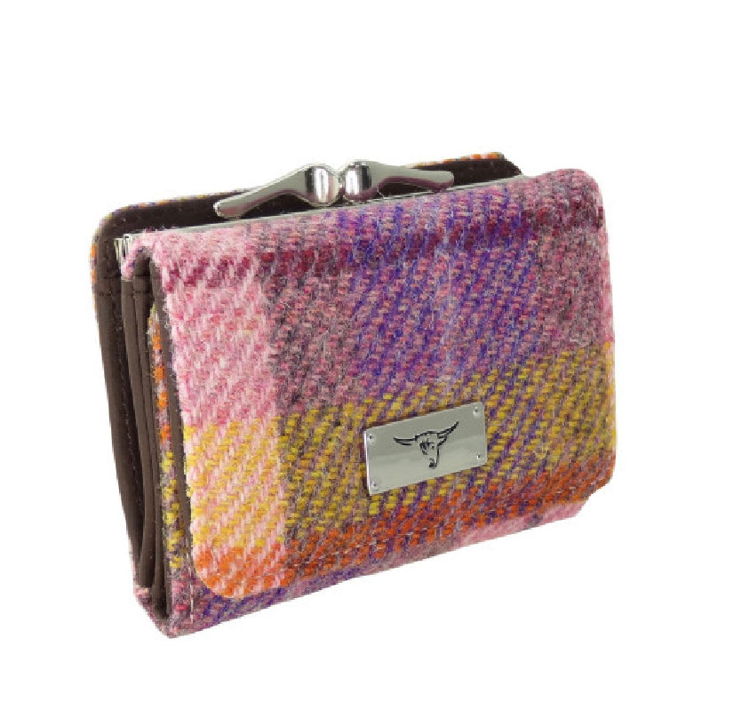 Harris Tweed Unst Small Clasp Purse - COL124