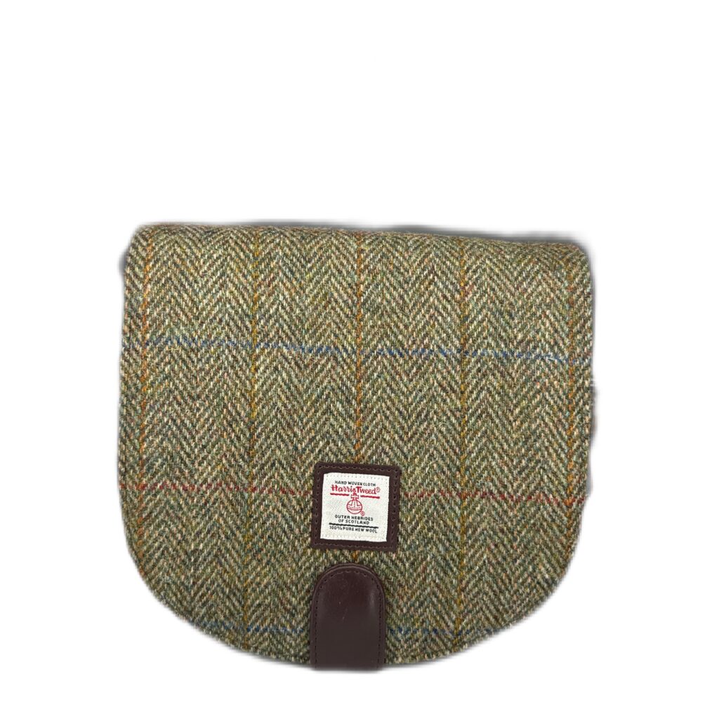 Maccessori Crossbody Bag with Harris Tweed - Country Green