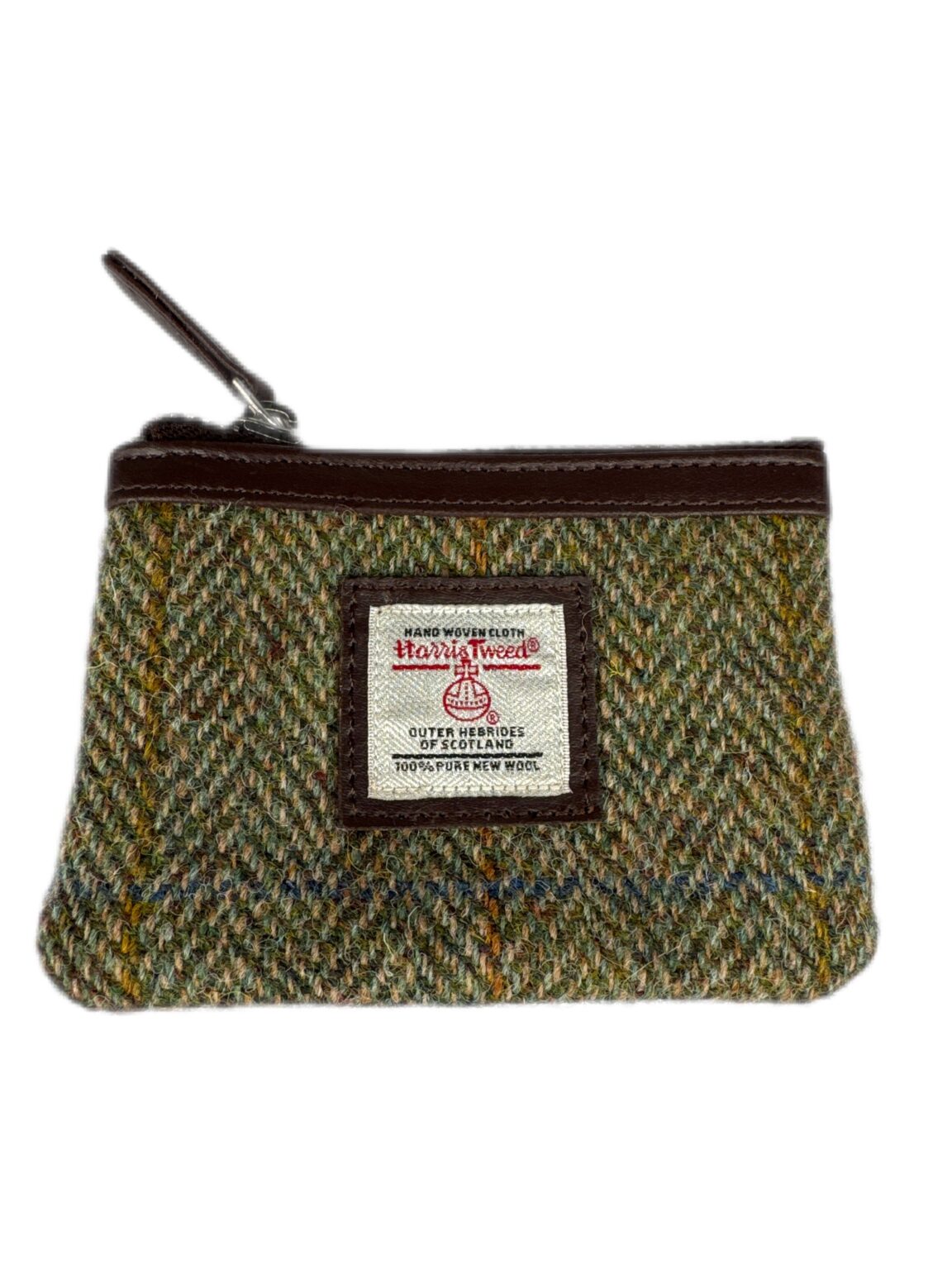 Maccessori Coin Purse with Harris Tweed - Country Green