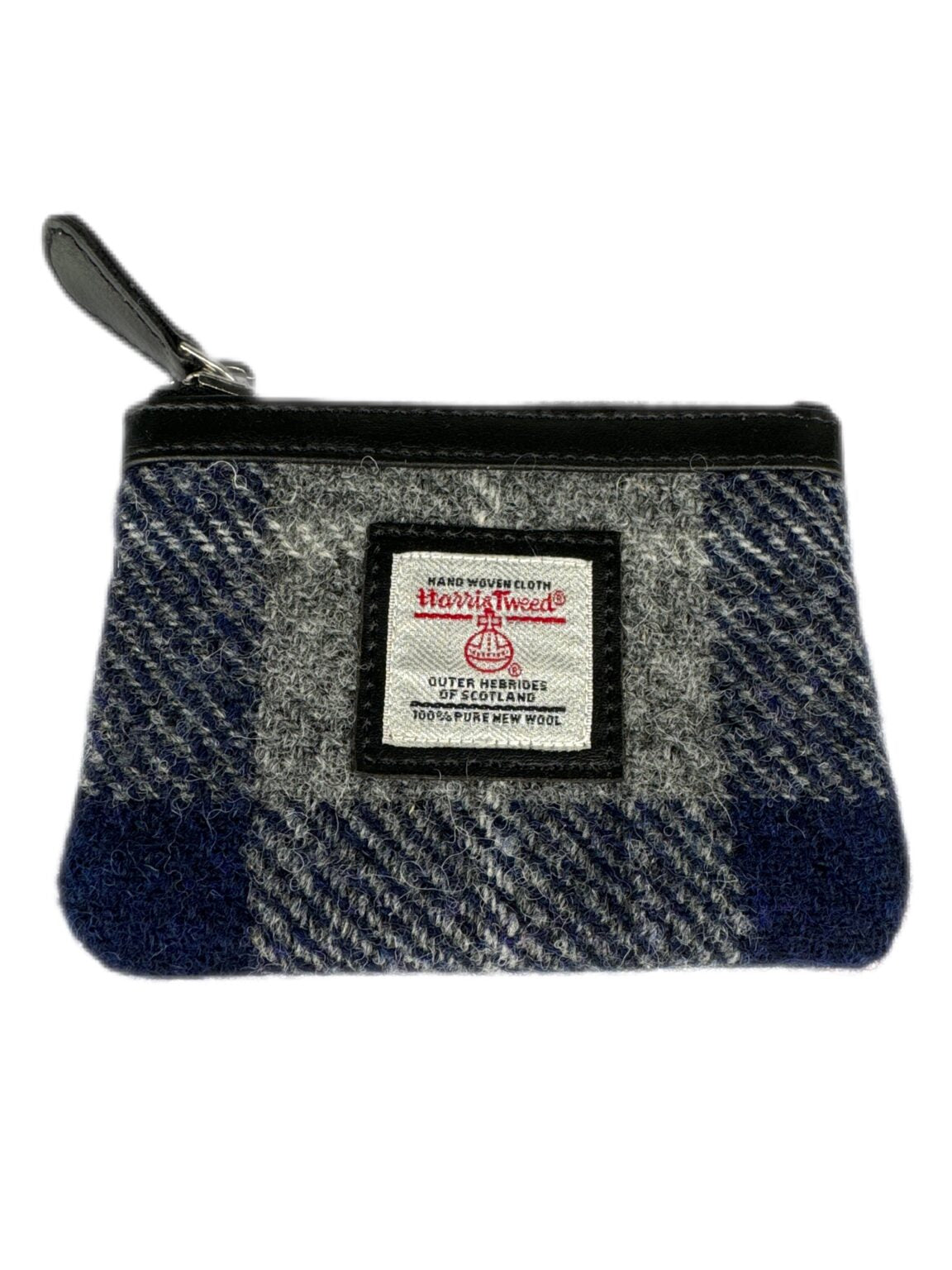 Maccessori Coin Purse with Harris Tweed - Blue Check