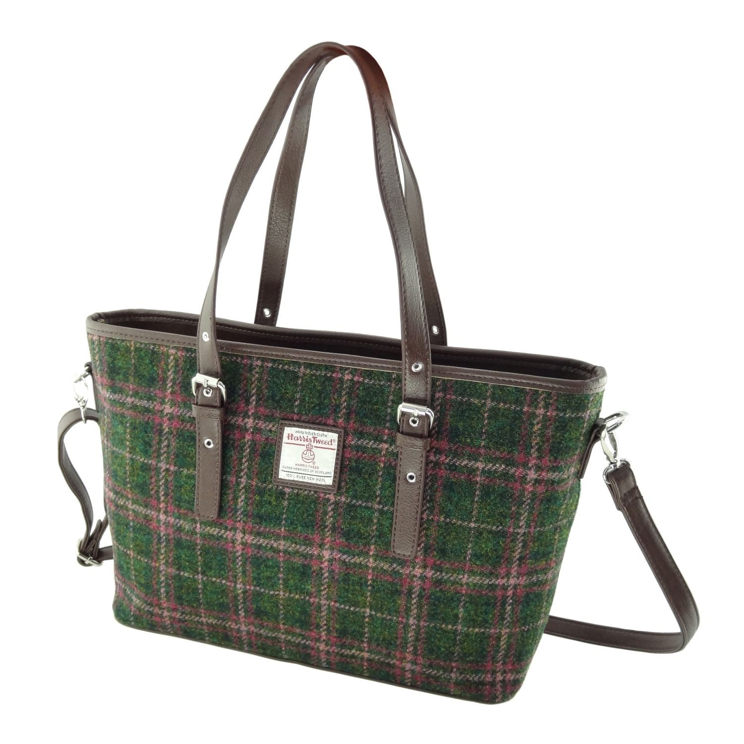 Harris Tweed Spey Tote Handbag with Shoulder Strap - COL107