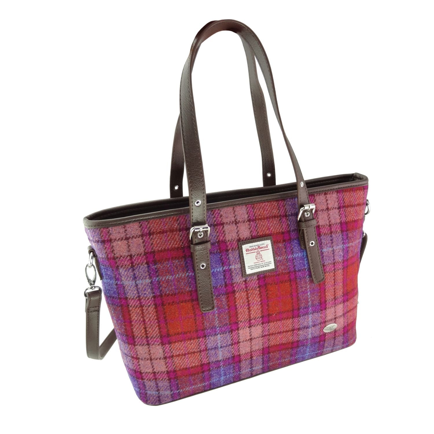 Harris Tweed Spey Tote Handbag with Shoulder Strap - COL142