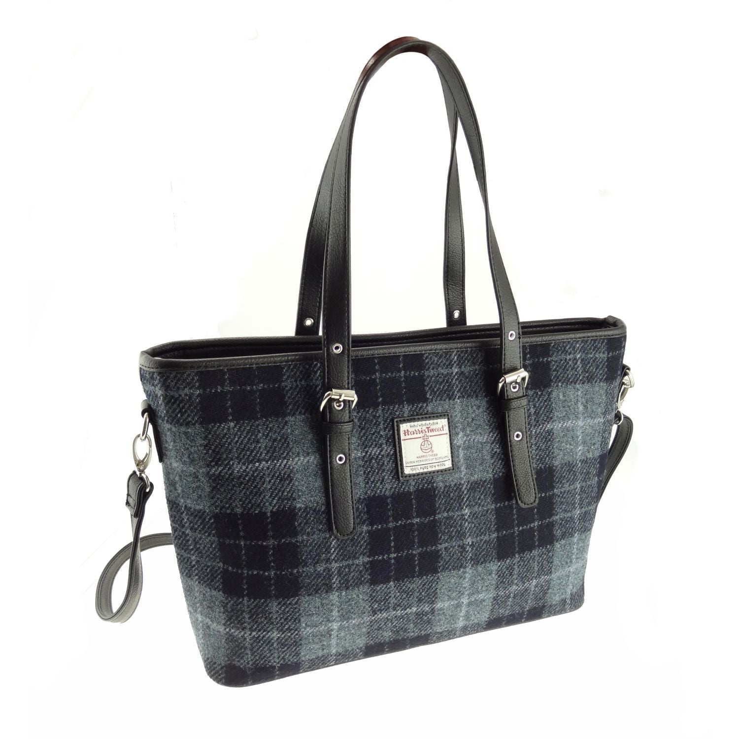 Harris Tweed Spey Tote Handbag with Shoulder Strap - COL95