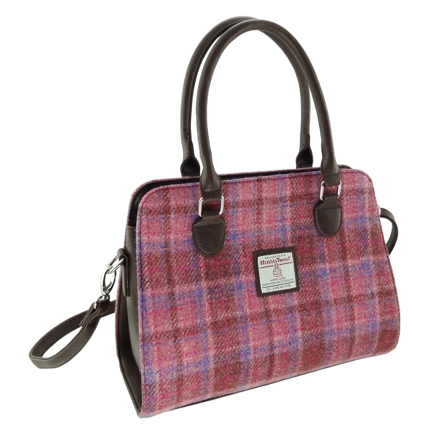 Harris Tweed Findhorn Classic Handbag with Shoulder Strap - COL103