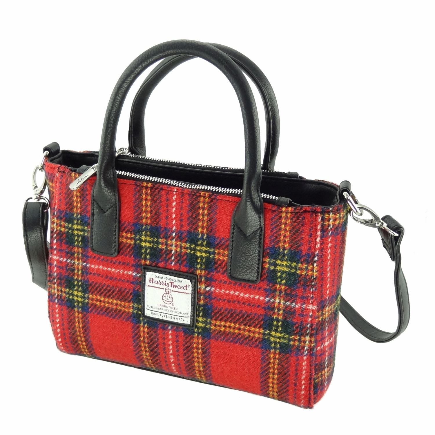 Harris Tweed Brora Small Tote Handbag with Shoulder Strap - COL24