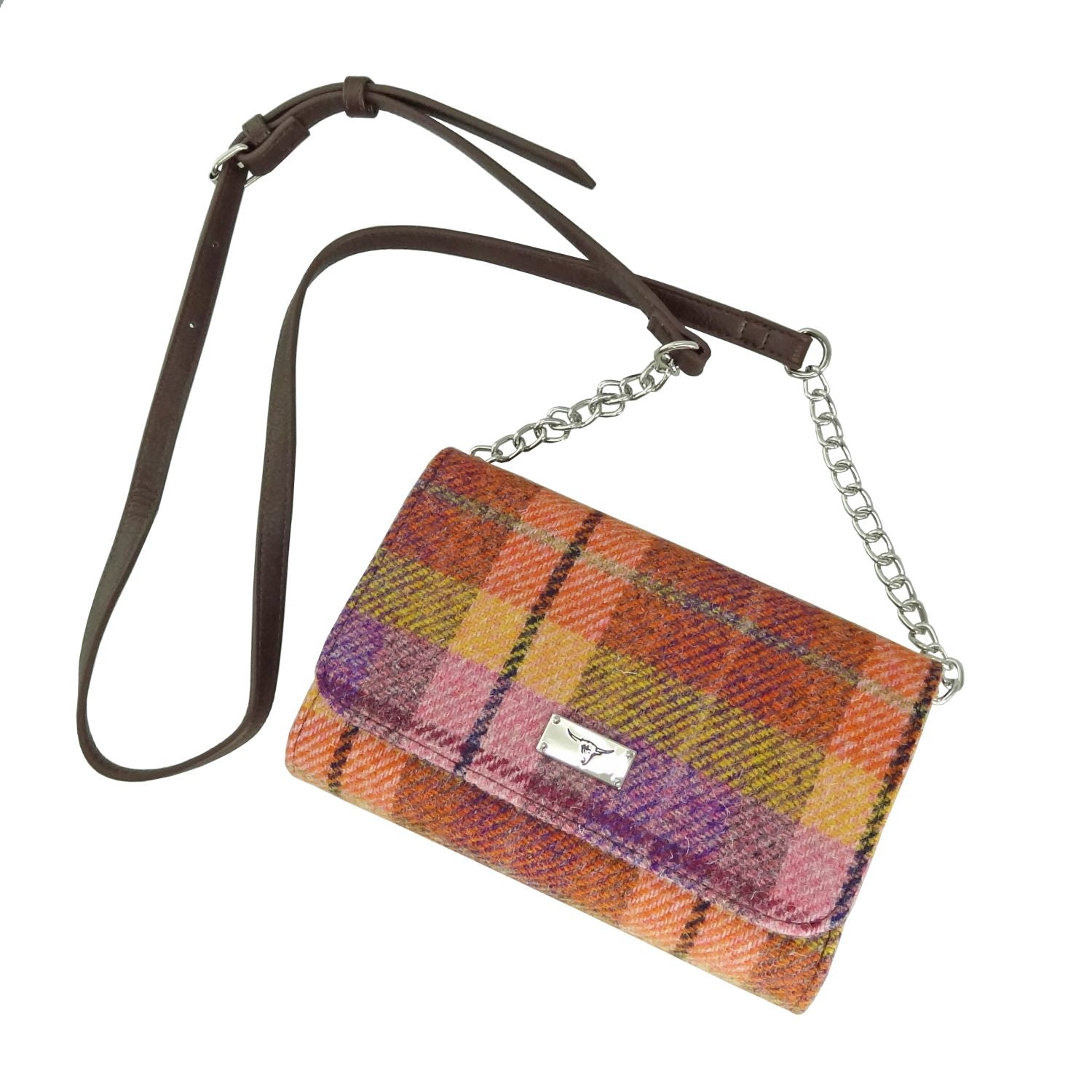 Harris Tweed Strathy Wallet Shoulder Bag - COL124