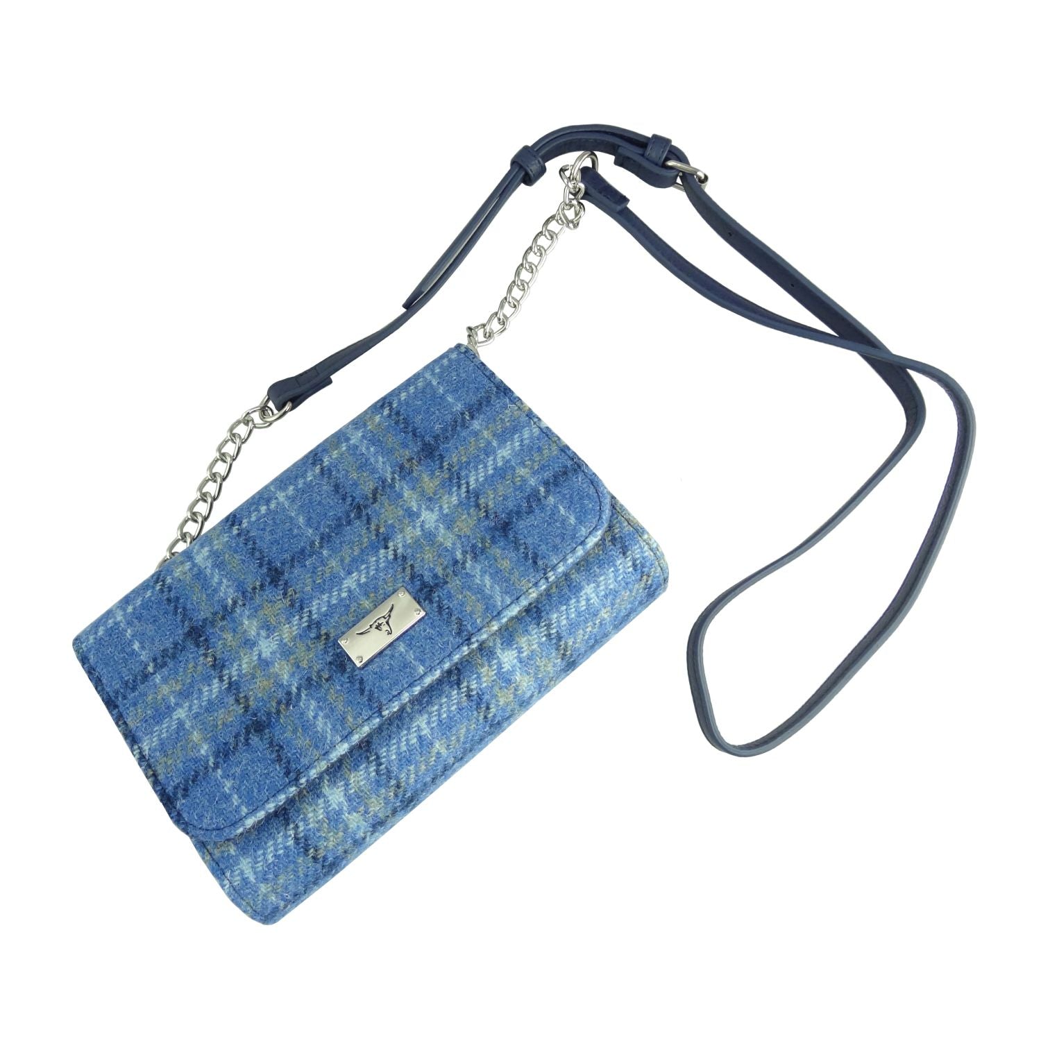 Harris Tweed Strathy Wallet Shoulder Bag - COL129