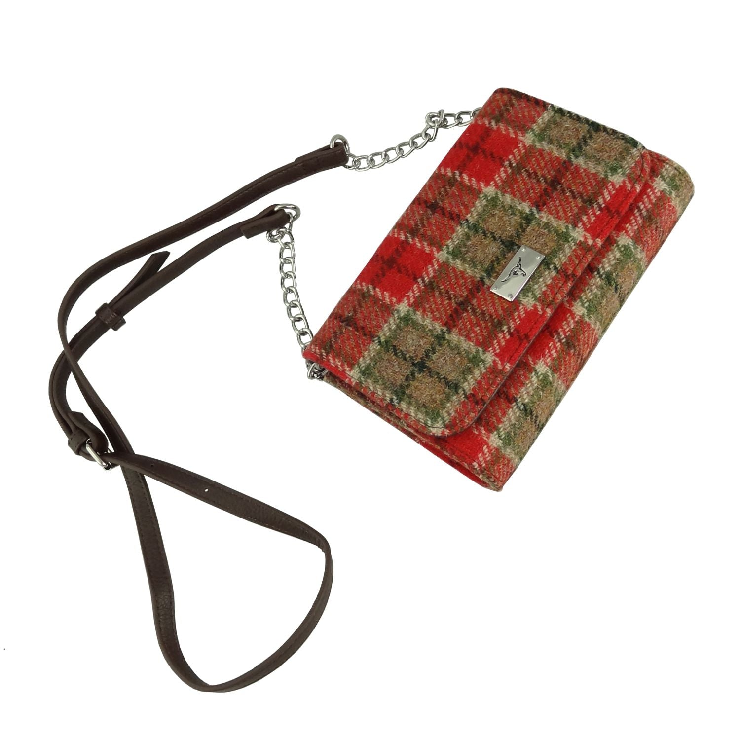 Harris Tweed Strathy Wallet Shoulder Bag - COL141