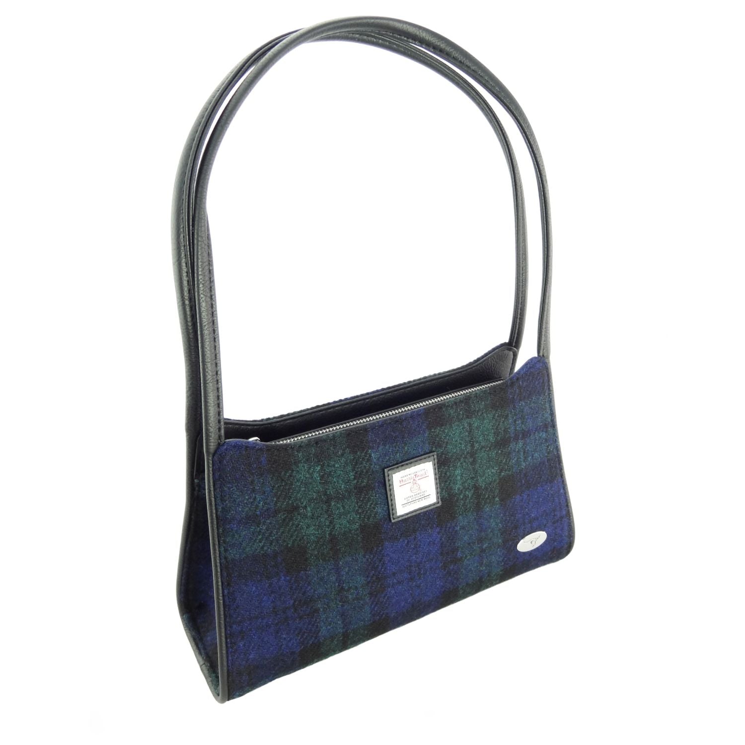 Harris Tweed Fiddich Small Handbag Black Watch