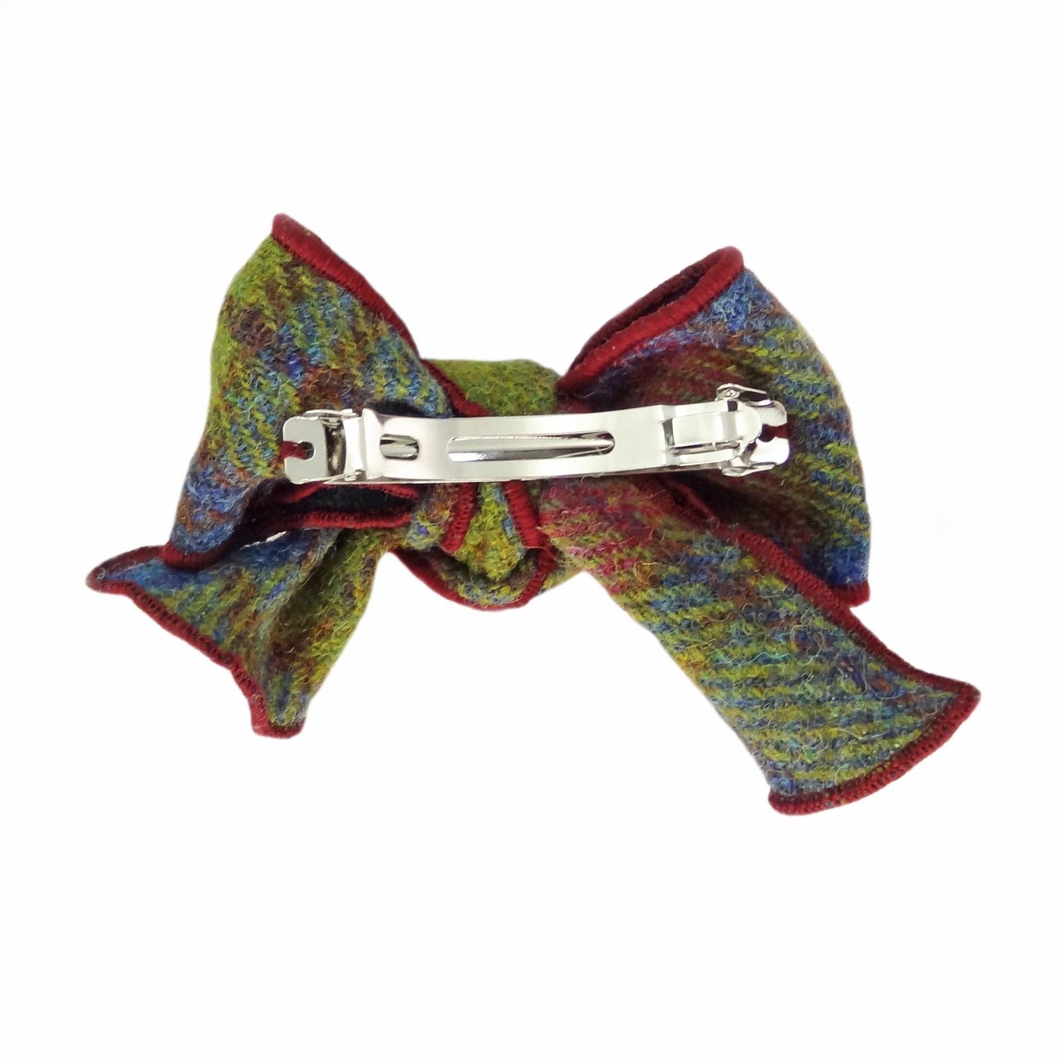 Harris Tweed Tartan Bow with Clip (Multi Colour Tartan)