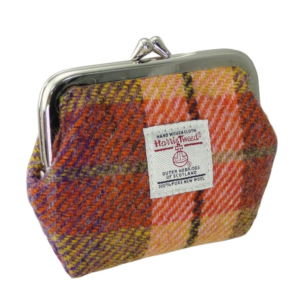 Harris Tweed Eigg Small Clasp Purse - COL124