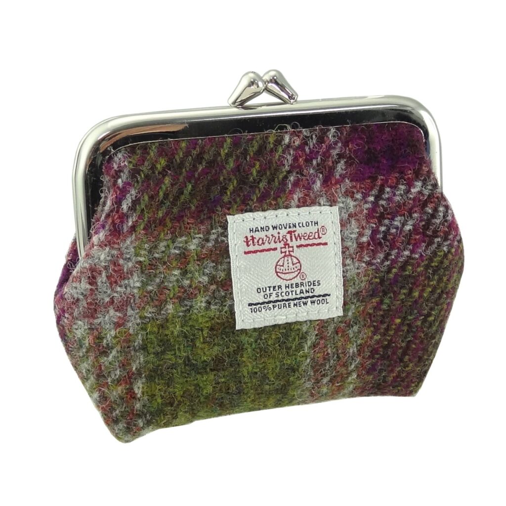 Harris Tweed Eigg Small Clasp Purse - COL125