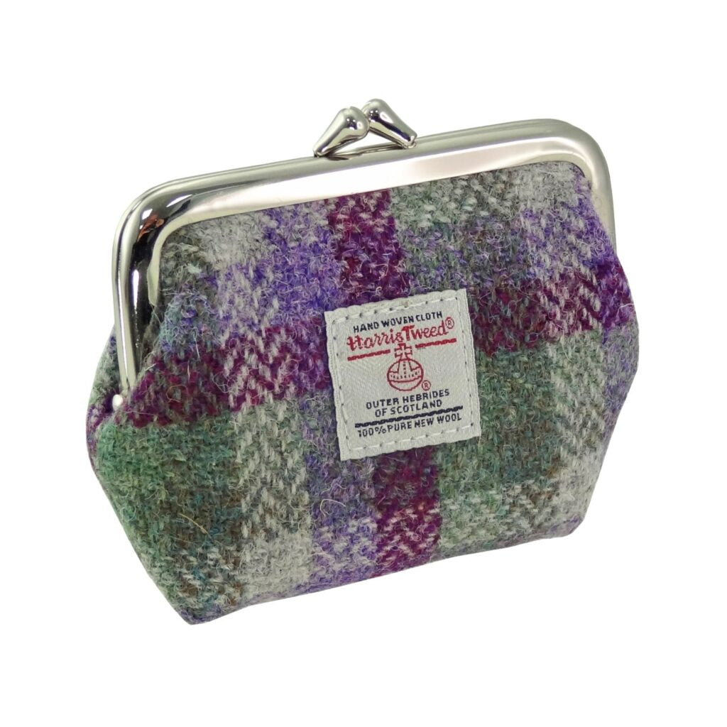 Harris Tweed Eigg Small Clasp Purse - COL133