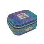 Glen Appin Harris Tweed Jewellery Box in (Green & Purple Tartan)