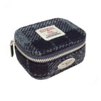 Glen Appin Harris Tweed Jewellery Box in (Grey/Black Tartan)