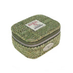 Glen Appin Harris Tweed Jewellery Box in (Green Herringbone with Overcheck)