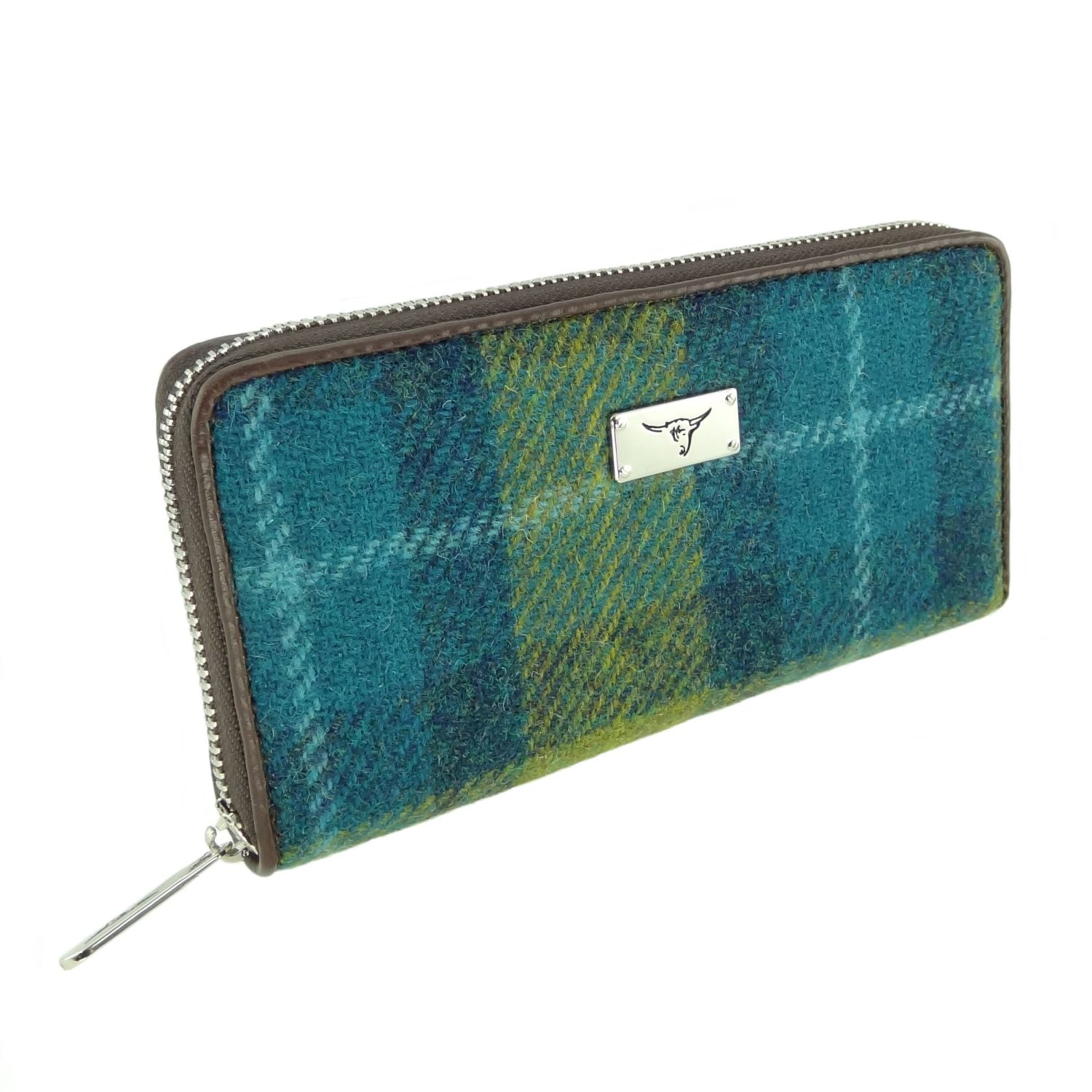 Harris Tweed Staffa Long Zip Purse - COL114