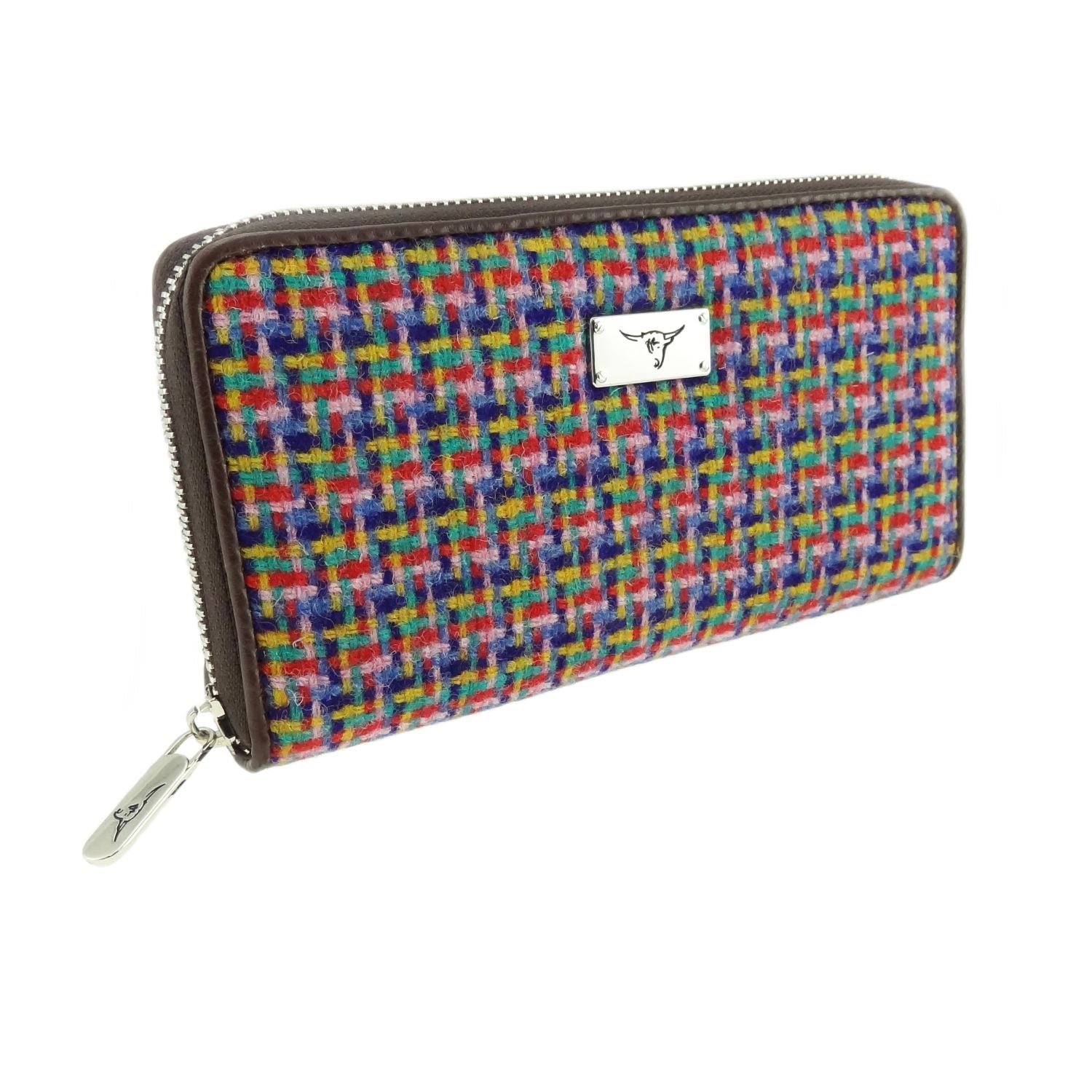 Harris Tweed Staffa Long Zip Purse - COL116