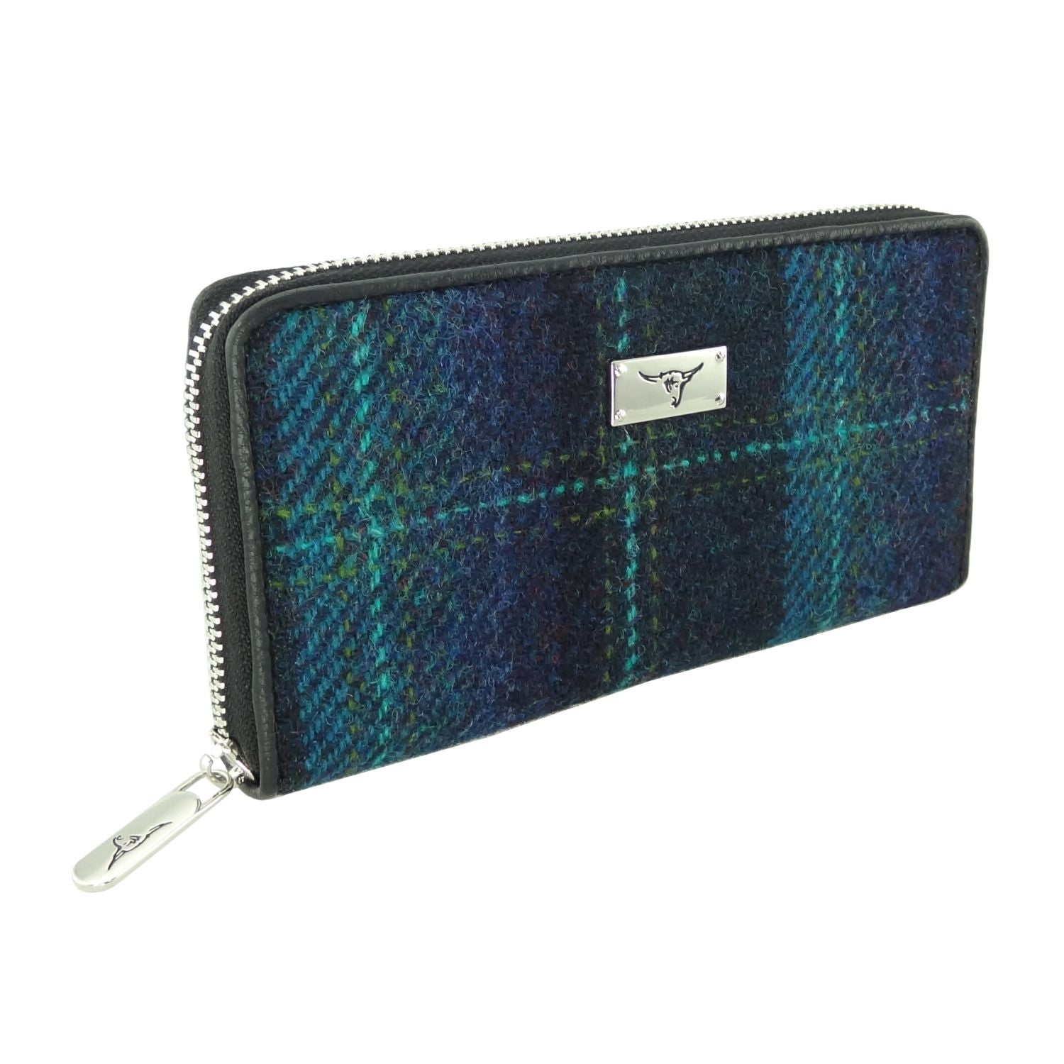 Harris Tweed Staffa Long Zip Purse - COL119