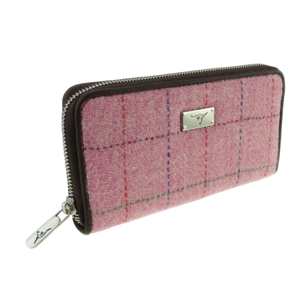 Harris Tweed Staffa Long Zip Purse - COL68