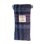 Glen Appin Harris Tweed Glasses Case (Blue & Purple Stewart Tartan)