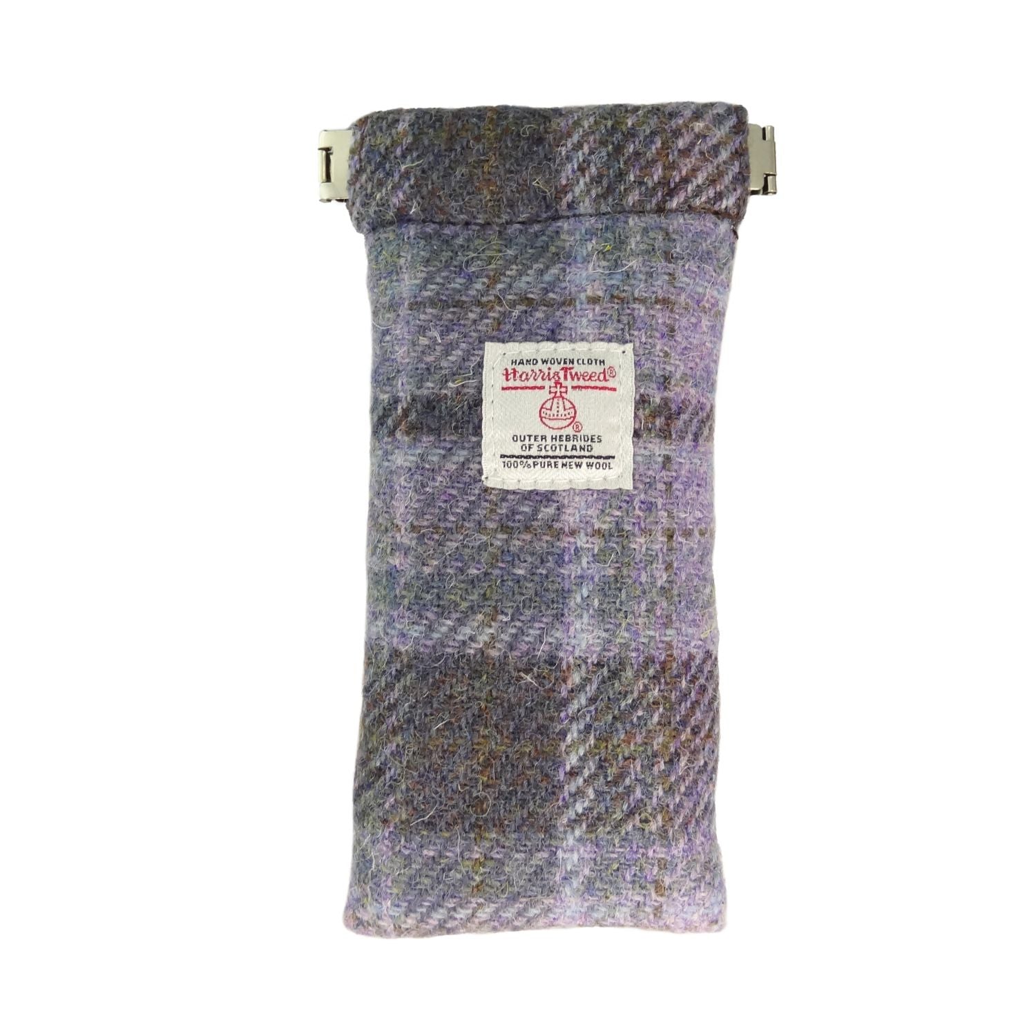 Harris Tweed Glasses Case (Soft Purple Tartan)