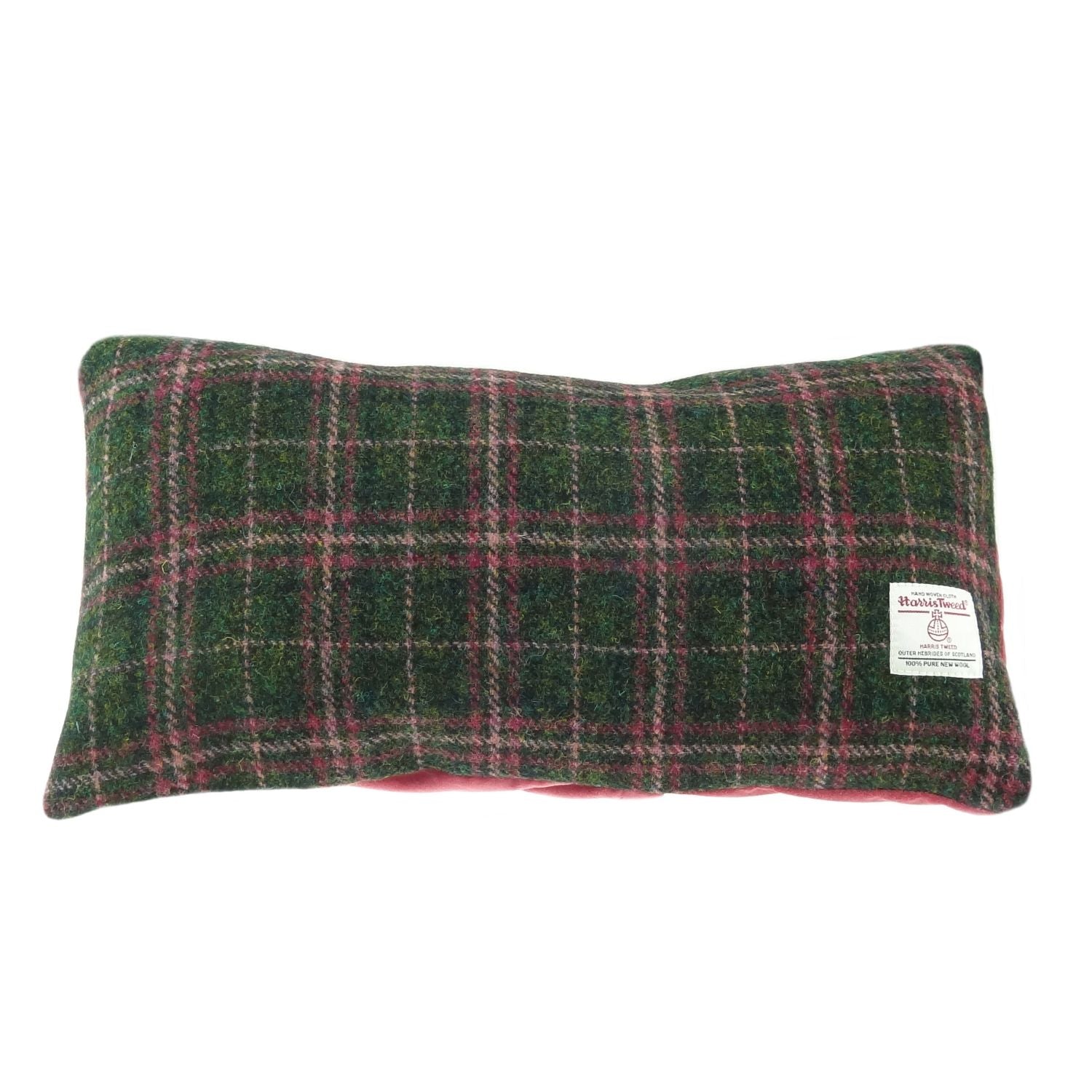 Harris Tweed Rectangular Cushion with Velvet Back 45cm x 25cm - COL107