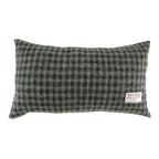 Harris Tweed Rectangular Cushion Grey & Black with Velvet Back | Harris Tweed Scotland