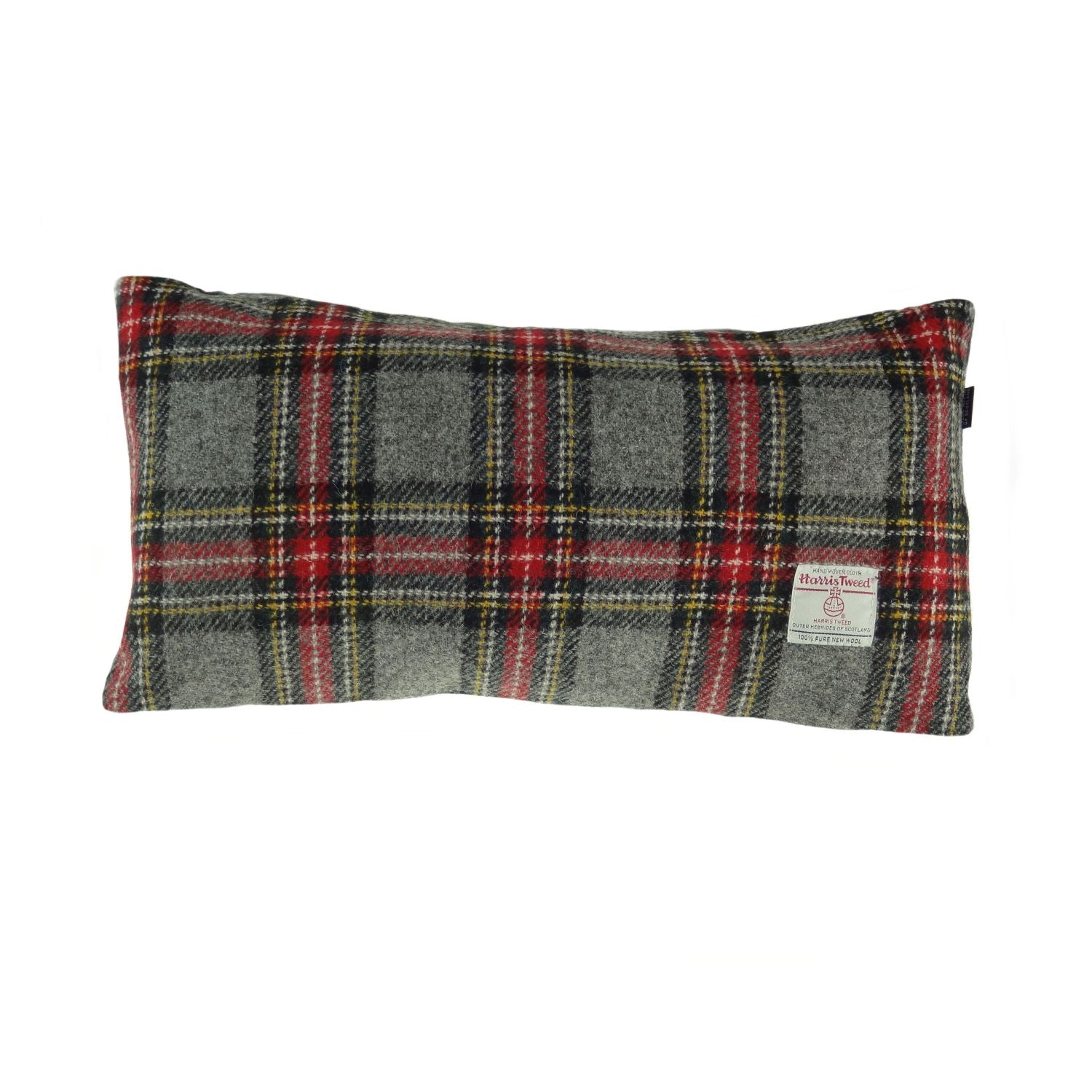 Harris Tweed Rectangular Cushion with Velvet Back 45cm x 25cm - COL96