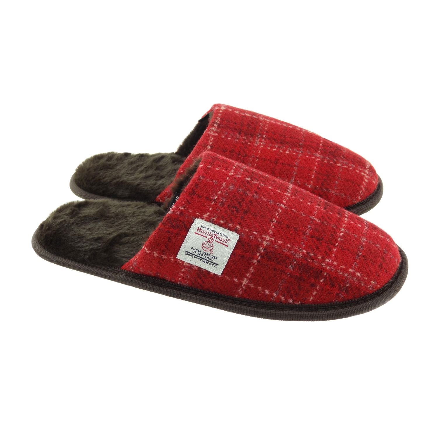 Harris Tweed Unisex Slippers with Fleece Lining - COL102