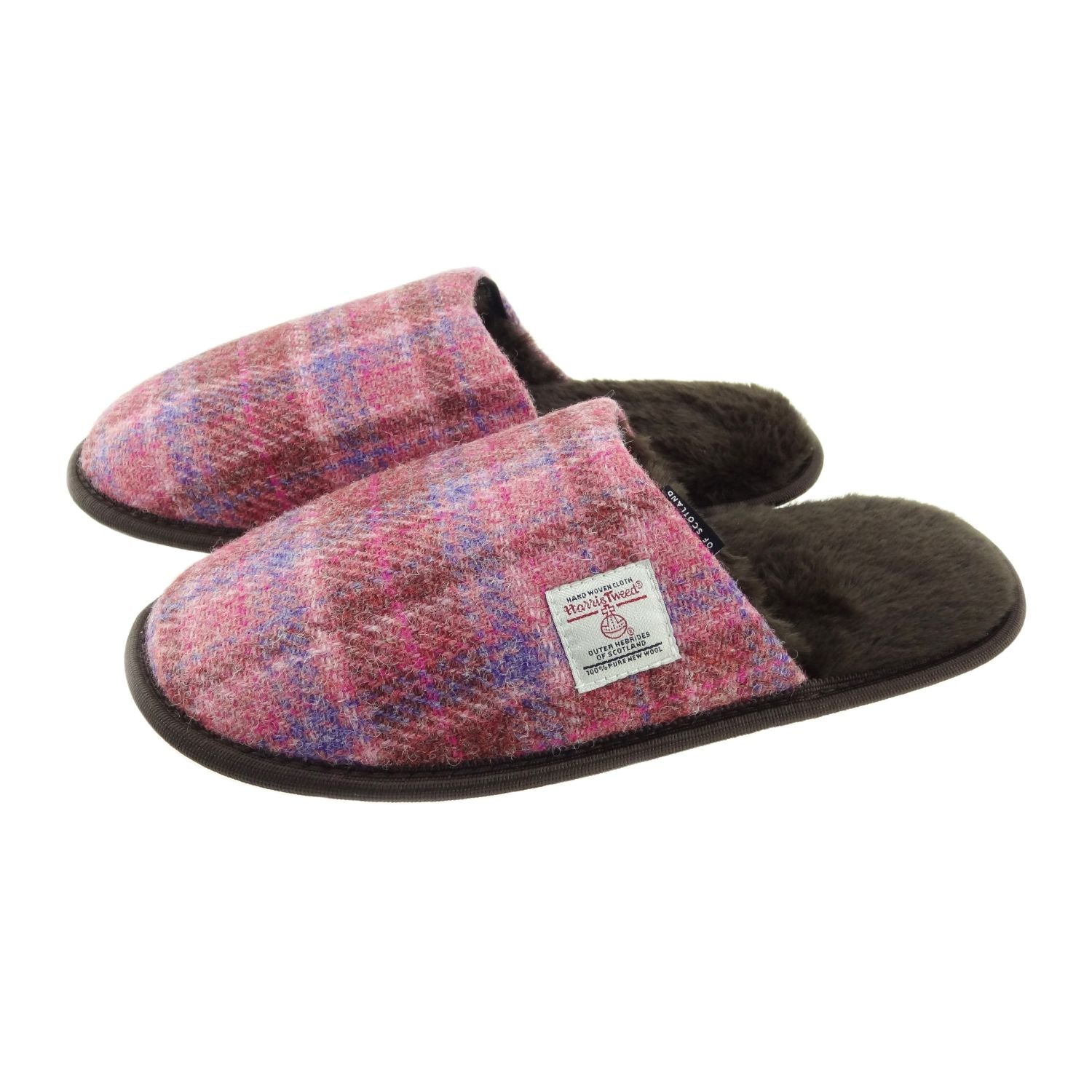 Harris Tweed Unisex Slippers with Fleece Lining - COL103