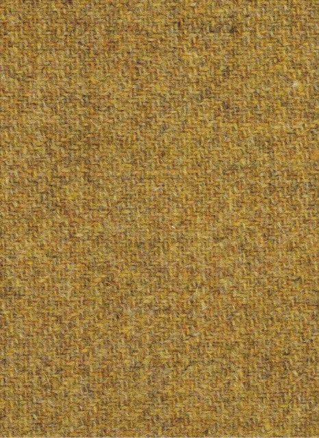 Harris Tweed Mustard Plain Cloth Fabric
