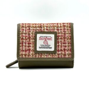 Maccessori Harris Tweed Trifold Purse - Maple