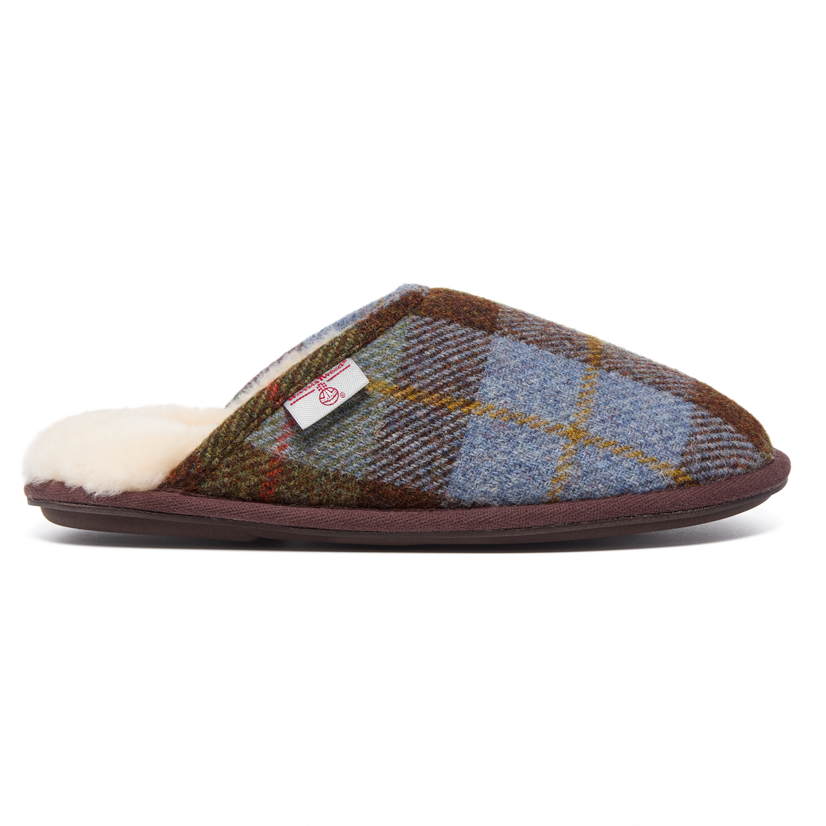 William Men's Harris Tweed Mule (Macleod Tartan)