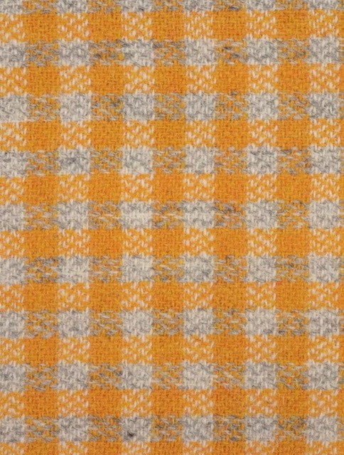 Harris Tweed Yellow Check Cloth Fabric