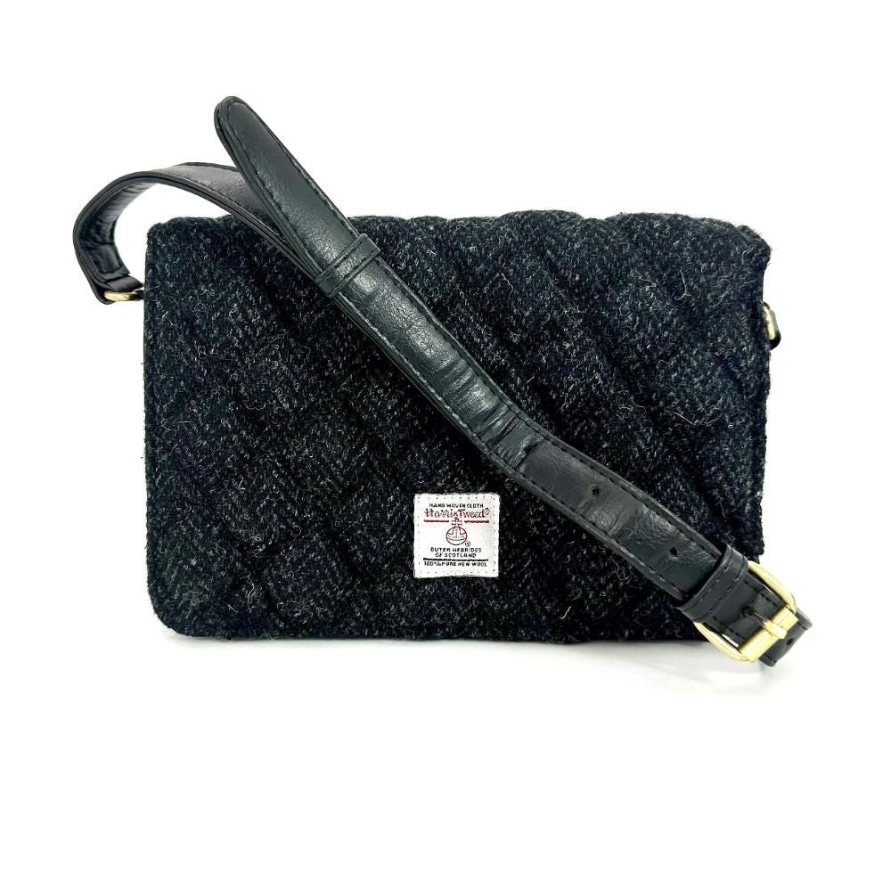 Maccessori Harris Tweed Quilted Mini Shoulder Bag - Charcoal
