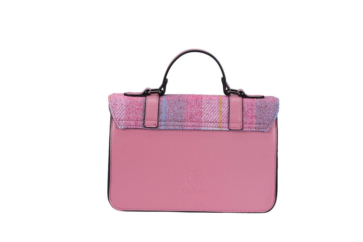 Raebury Harris Tweed Medium Satchel Bag (Macleod Tartan)
