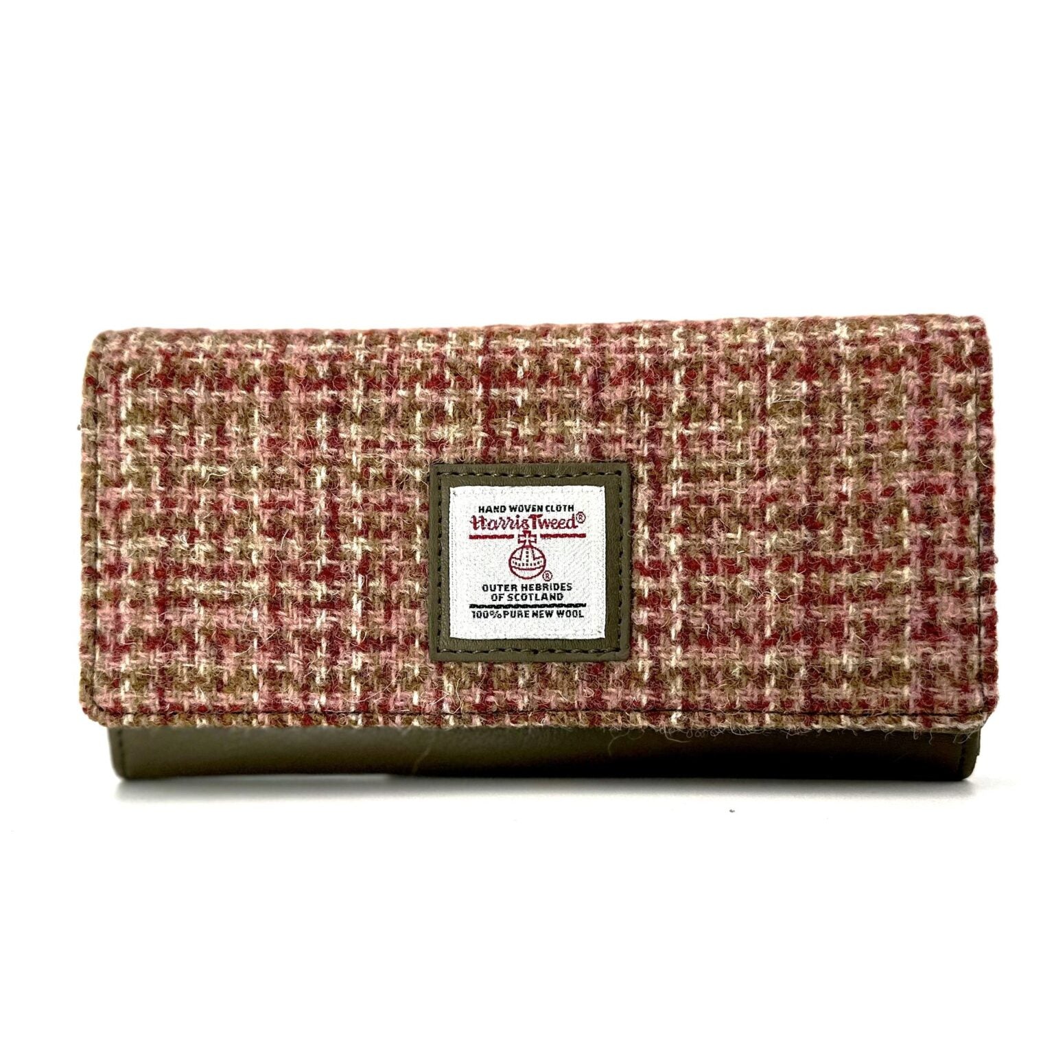 Maccessori Ladies Envelope Purse with Harris Tweed - Maple